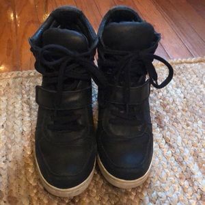 Ash leather sneaker booties, size 9